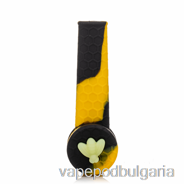 Vape Bulgaria Stratus Trio силиконова тръба Sol (черно / жълто)